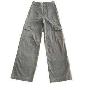 Wild Fable Carpenter Cargo Pants Womens Size XXS Big Pockets Baggy Grunge Olive